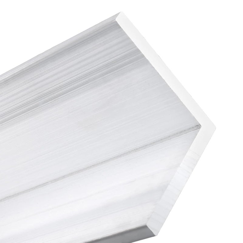 HAKZEON 2 Pcs 2.4 x 2.4 x 1/4 Inch Aluminum Angle Stock, 12 Inch Length 6061 Aluminum Angle, Metal Aluminum Angle Bar, Aluminum 90 Degree Corner Trim for Architecture Construction, - Image 4